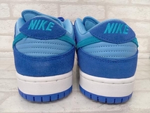 NIKE SB DUNK LOW PRO DM0807-400 ナイキ エスビー ダンクロー スニーカー メンズ ブルー ラズベリー ストリート スエード レザー 26.5cm_画像4