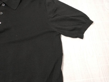 cruciani クルチアーニ 半袖ニットポロシャツ サイズ48 ブラック_画像4