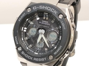 箱付き CASIO カシオ G-SHOCK ジーショック G-STEEL 電波ソーラー ウォッチ SS ステンレス ブラック 黒 GST-W300 店舗受取可