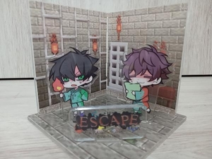 【擦り傷あり】White Tails(ワイテルズ) アクリルジオラマ ESCAPE患者A シャークん&Broooock