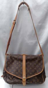 LOUIS VUITTON ルイヴィトン モノグラム ソミュール35 AR0965 メッセンジャー ショルダーバッグ 茶色 ブラウン