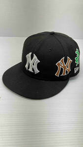 ★ NEW ERA Supreme ニューエラ シュプリーム NEWYORK YANKEES KANJI キャップ ブラック 通年