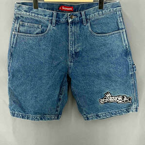 ★ Supreme シュプリーム 21SS Handstyle Denim Painter Short ハーフジーンズ サイズ34 インディゴ 夏の画像1