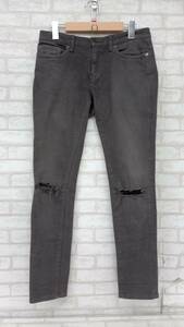 UNDERCOVER N8502 undercover мужской размер 2 серый колено авария katsulagi Denim брюки джинсы длинные брюки повреждение обработка 