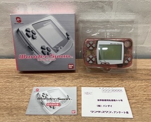  Junk *BANDAI SW-001 WonderSwan Bandai WonderSwan skeleton pink 