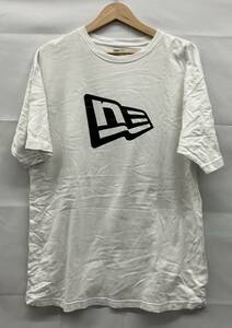 NEW ERA ニューエラ　半袖Tシャツ　ホワイト プリント　ロゴ入り　サイズXXL