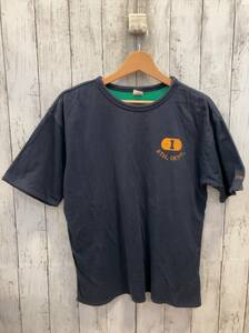 OLDGAP オールド ギャップ 90s 00s リバーシブル グアテマラ製 半袖Tシャツ 丸襟 コットン ネイビー グリーン サイズXL