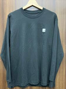 THE NORTH FACE NT32254/長袖Tシャツ ザノースフェイス ロンT Mサイズ ブラック ワンポイントロゴ