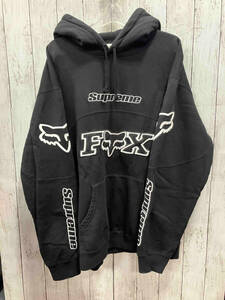 Supreme シュプリーム パーカー 20AW FOX RACING フォックス 袖ロゴ メンズインナー ブラック XLサイズ 袖ロゴ 裏起毛
