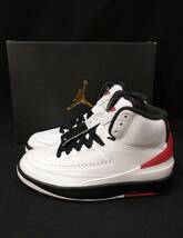 [黒タグ付・未使用] NIKE AIR JORDAN 2 RETRO GS AJ2 CHICAGO 2022 ガールズ ジョーダン シカゴ 23cm 赤 白 DX2591-106 店舗受取可_画像1