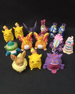 1円〜 Pokemon ポケモンキッズ キョダイマックス 14個 セット ピカチュウ イーブイ リザードン ゲンガー マホイップ フィギュア 指人形