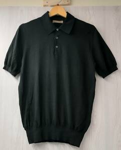 cruciani クルチアーニ 半袖ニットポロシャツ サイズ48 ブラック
