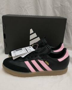 [タグ付・未使用] adidas SAMBA INTEL MIAMI BLACK PINK アディダス インテル マイアミ サンバ 26cm 黒 ブラック ピンク IF5661 店舗受取可