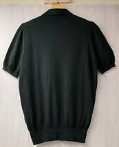 cruciani クルチアーニ 半袖ニットポロシャツ サイズ48 ブラック_画像2