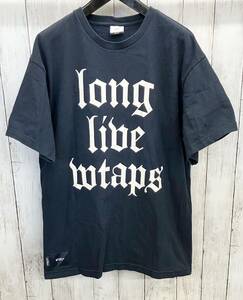 WTAPS /半袖Tシャツ/ダブルタップス/ロゴプリントTシャツ/クルーネック/ブラック/夏