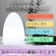 LEDライト ナイトライト おしゃれ 寝室 充電式 照明 器具 可愛い 赤ちゃん usb テーブルライト 卓上 コードレス 北欧 (wtsl0017) 8_画像3