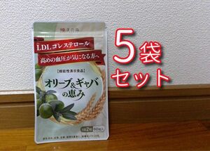 和漢の森 オリーブ＆ギャバの恵み 60粒（30日分）×5袋（約5ヶ月分） LDLコレステロール 健康食品