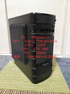 値下げ G-Tune ゲーミングデスクトップi7-7700 32GB　GTX 1080