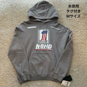 【未使用】NEIGHBORHOOD × HARLEY フーディー M グレー