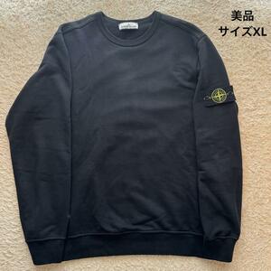 【美品】STONE ISLAND トレーナー ブラック XLサイズ Y2K