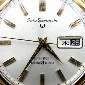 Seiko Sports Matic 21ｊ 6619Ａ ＡＴ 腕時計 約86ｇ 稼働現状品 売り切りの画像10