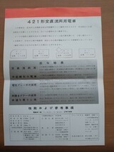 北九州を走る421型交直流両用電車 パンフレット 日本国有鉄道 門司鉄道管理局_画像3