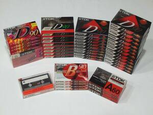 TDK A60 / B90 / D90 etc. unopened cassette tape 45ps.@* unused goods 