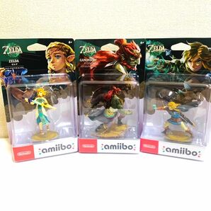 ■新品・未開封■amiibo ゼルダ　ティアーズオブキングダム/ゼルダ/ガノンドロフ/リンク　全3体セット■