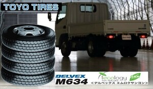 TOYO DELVEX M634 195/75R15 109/107 2本送料込27000円　4本送料込54000円　6本送料込81000円 トーヨー　オールシーズン　