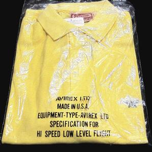 90s デッドストック アヴィレックス AVIREX ポロシャツ SIZE；L ワンポイント 送料込