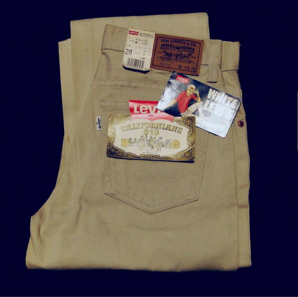 90's デッドストック・リーバイス 日本製 LEVI'S 513-1121 ピケパンツ 送料込