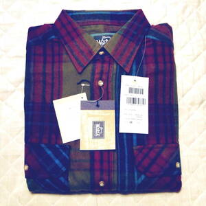 90's デッドストック WOOLRICH ウール リッチ M-SIZE スーパーフランネルシャツ Flannel Shirt 送料込