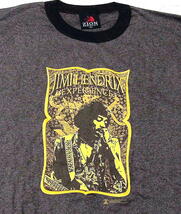 05's ザイオン Tシャツ TAG LIVE Jimi Hendrix EXPERIENCE/ MIX-BROWN / デッドストック 送料込_画像3