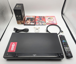 送料無料・備品完備/動作確認/簡易清掃済】シャープ アクオスBlu-rayレコーダーBD-S560 2014年製500GB＋未開封品ありDVD・Blu-rayセット