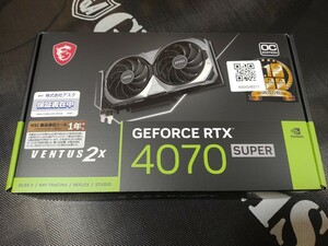 【新品未開封】GeForce RTX 4070 SUPER 12G VENTUS 2X OC