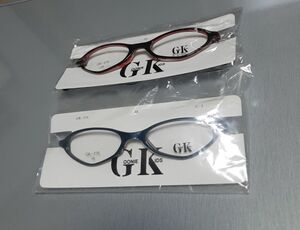 新品◇　メガネフレーム　レッド　ブルー　2個セット　◇　 眼鏡　 GK-216　眼鏡フレーム　メガネ　 伊達メガネ