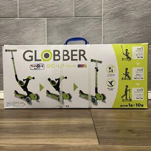 【新品未開封】GLOBBER グロッバー ゴーアップ デラックスライト キックスクーター トイザらス限定 ライムグリーンの画像2