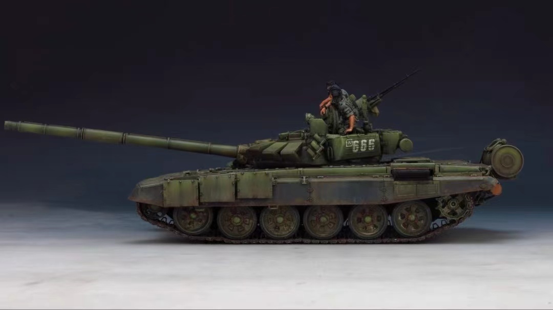 1/35 रूसी सेना T72B3 मुख्य युद्धक टैंक असेंबल और पेंट किया हुआ तैयार उत्पाद, प्लास्टिक मॉडल, टैंक, सैन्य वाहन, तैयार उत्पाद