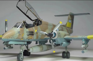 1/48 イギリス IA-58 Pucara 組立塗装済完成品 