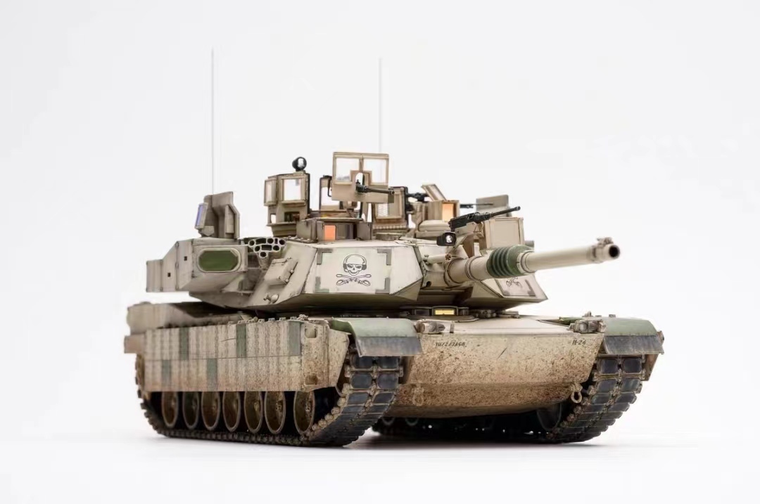 1/35 Tanque de batalla principal M1A2 TUSK1 del Ejército de EE. UU. Producto terminado ensamblado y pintado, Modelos de plástico, tanque, Vehículos militares, Producto terminado