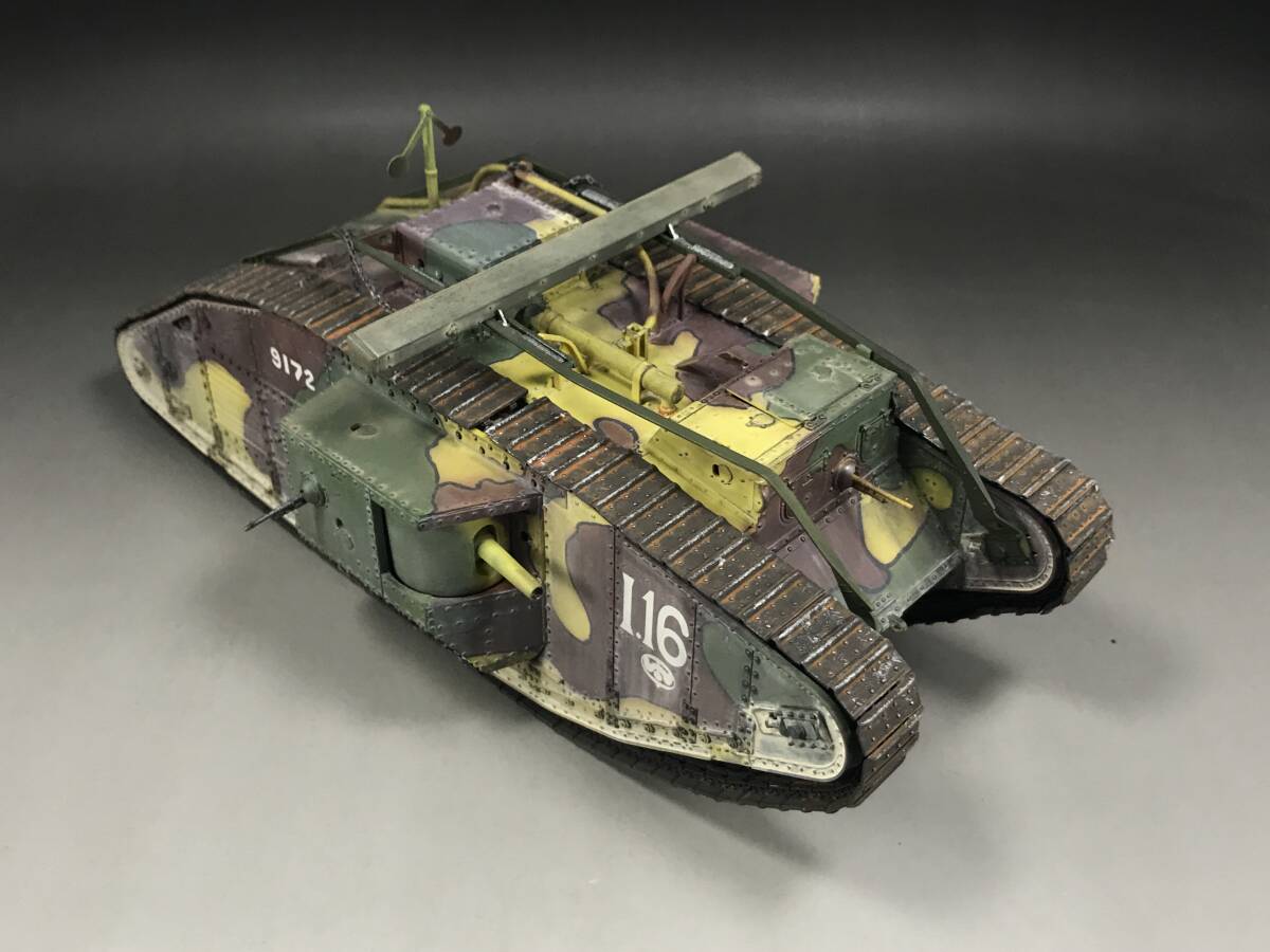 Британский тяжелый танк MK.V 1/35, собрал и покрасил, полный продукт, Пластиковые модели, бак, Военная техника, Готовый продукт