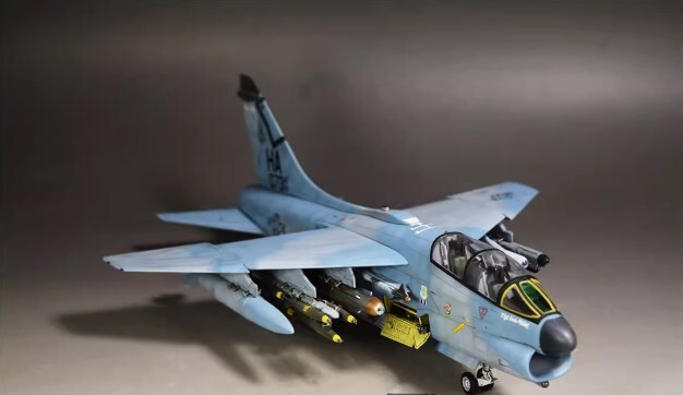 1/48 美国海军 A-7K Corsair II 涂装完成品, 塑料模型, 飞机, 完成的产品