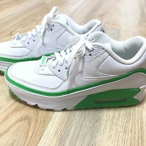 ☆中古☆UNDEFEATED アンディフィーテッド×NIKE AIR MAX ナイキ エアマックス 90 ホワイト/グリーンスパーク 24cm CJ7197-104の画像1