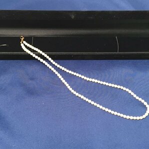 TASAKI 田崎真珠 タサキ 本真珠 ベビーパール パール ネックレス 約3.2cm～約3.6mm 約42cm セミバロック ホワイト系 留め具 K18 刻印の画像1