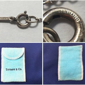 TIFFANY&CO. ティファニー エルサ・ペレッティ オープン ハート ネックレス 留具 PERETTI刻印 シルバー925 1.9g 保存袋付の画像5