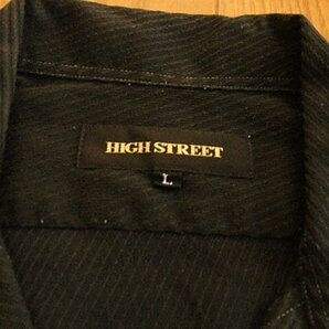 ハイストリート かっこいい半袖ドレスシャツ ブラック サイズLの画像7