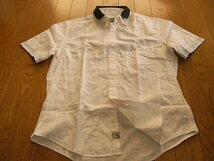 コムサコミューン　かっこいい半袖ドレスシャツ　ホワイト　サイズM_画像1