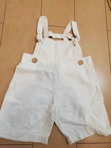 オーバーオール サロペット　子供服　キッズ　つなぎ　パンツ　ベージュ　70 80