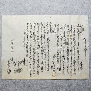 古文書 天保十三年 借用申金子之事 未解読 詳細不明 壱本木村 高井郡 長野県