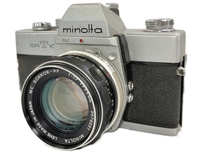 【動作保証】ミノルタ SR T101 MC ROKKOR-PF 55mm F1.7 フィルムカメラ レンズセット 中古 W8717915